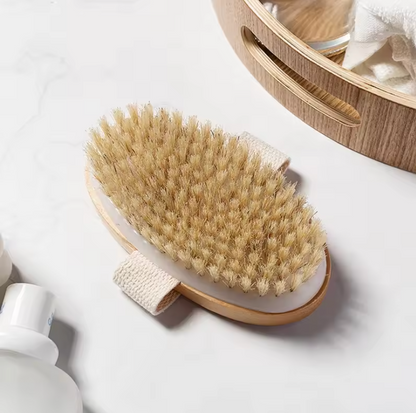 Spazzola esfoliante con setole naturali